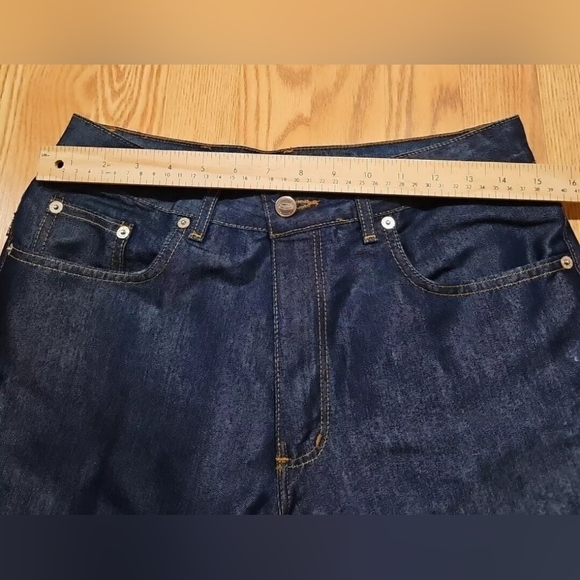 Buffalo David Bitton Hueston Coated Blue Denim Jeans Women 31 Straight High Rise - Picture 7 of 13